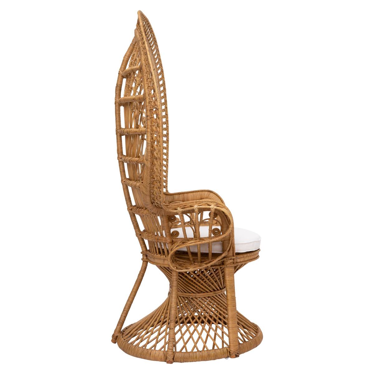 Fauteuil en rotin TAKTA blanc, ATMOSPHERA