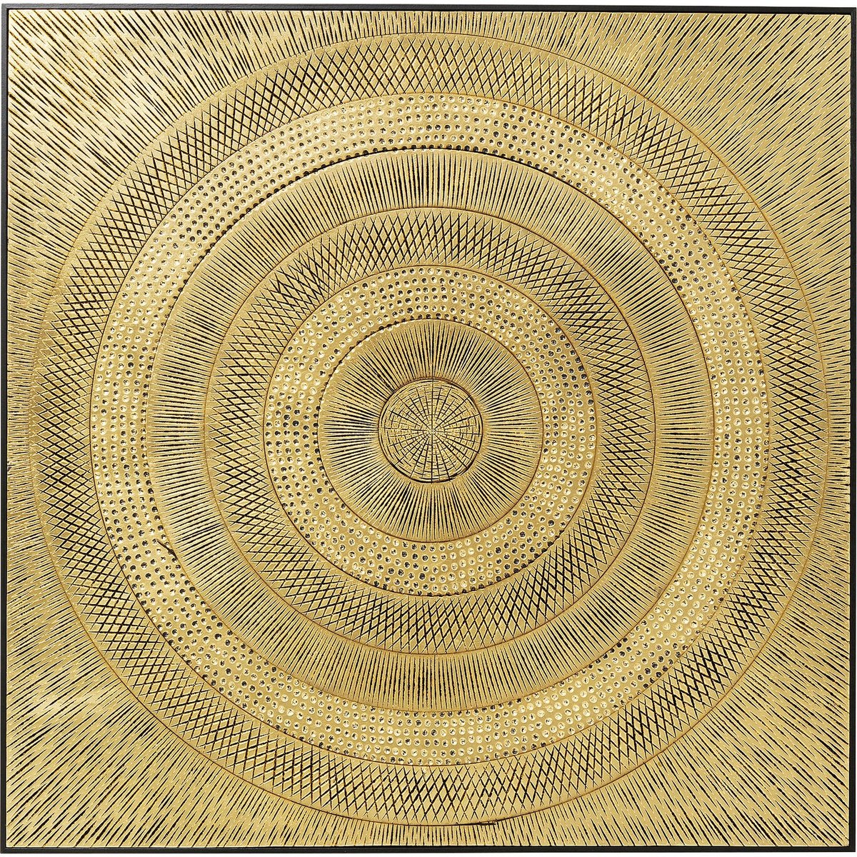 Tableau cercles en relief, ART CIRCLE or, KARE DESIGN