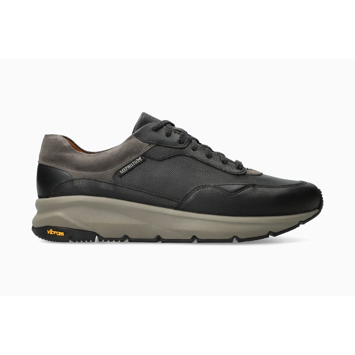 Baskets en cuir GIANI noir p5150, MEPHISTO