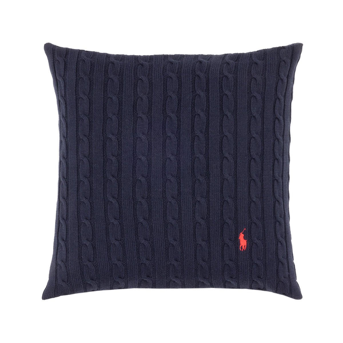 Housse de coussin en coton, CABLE navy, RALPH LAUREN HOME