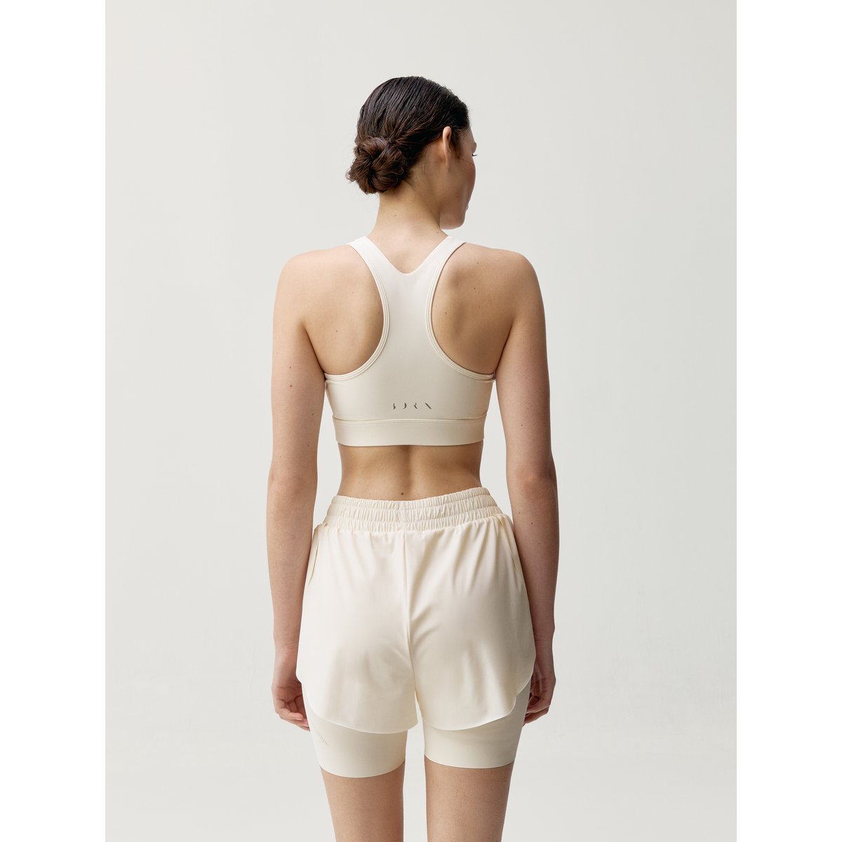 Brassière de Sport Performance Fixation Haute BIKILA blanc, BORN