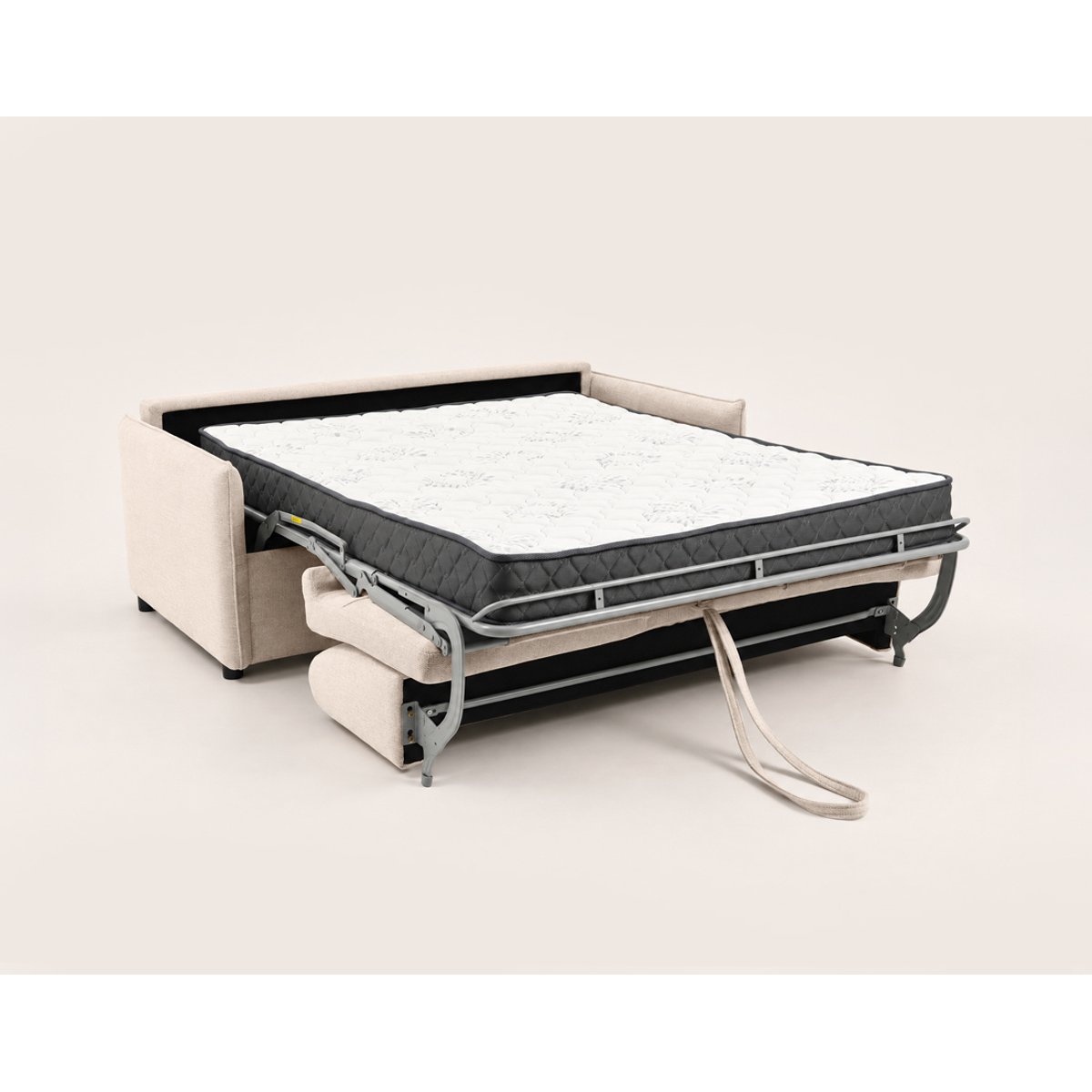 Canapé lit 3pl convertible couchage quotidien, ADELE beige, BEST MOBILIER