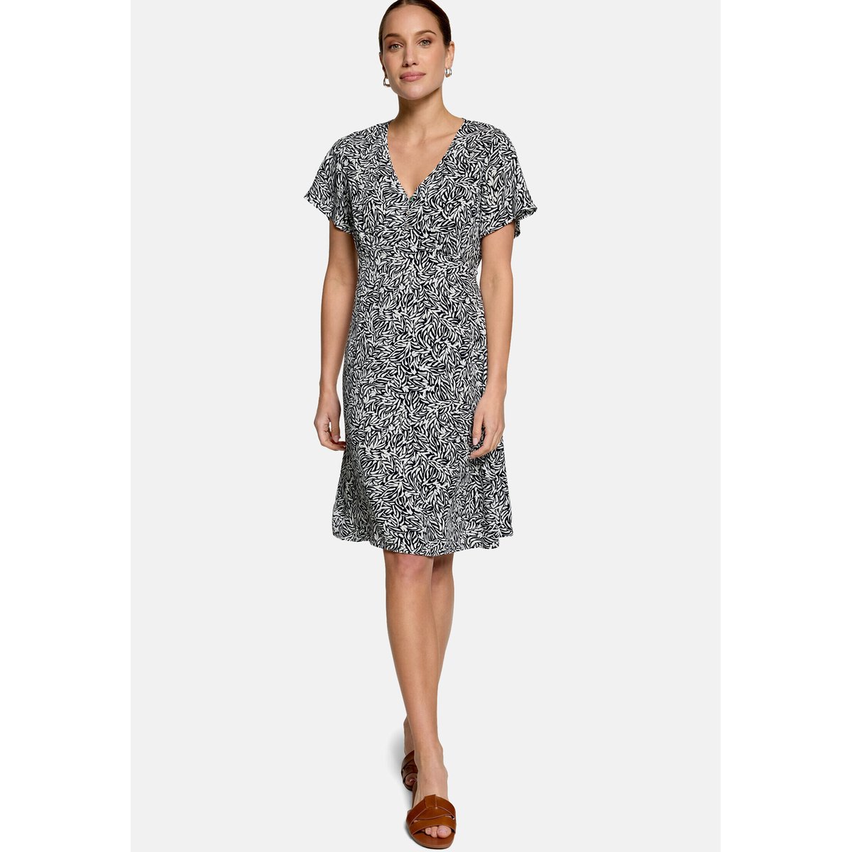 Mini-robe à imprimé dark blue/cream, ZERO