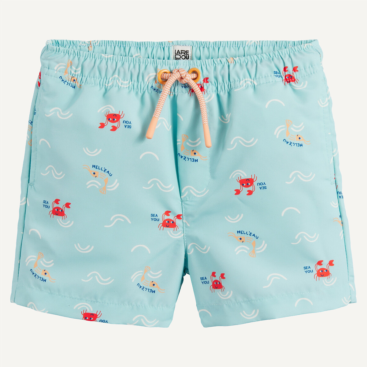 Short de bain, imprimé crabes et crevettes imprimé, LA REDOUTE COLLECTIONS