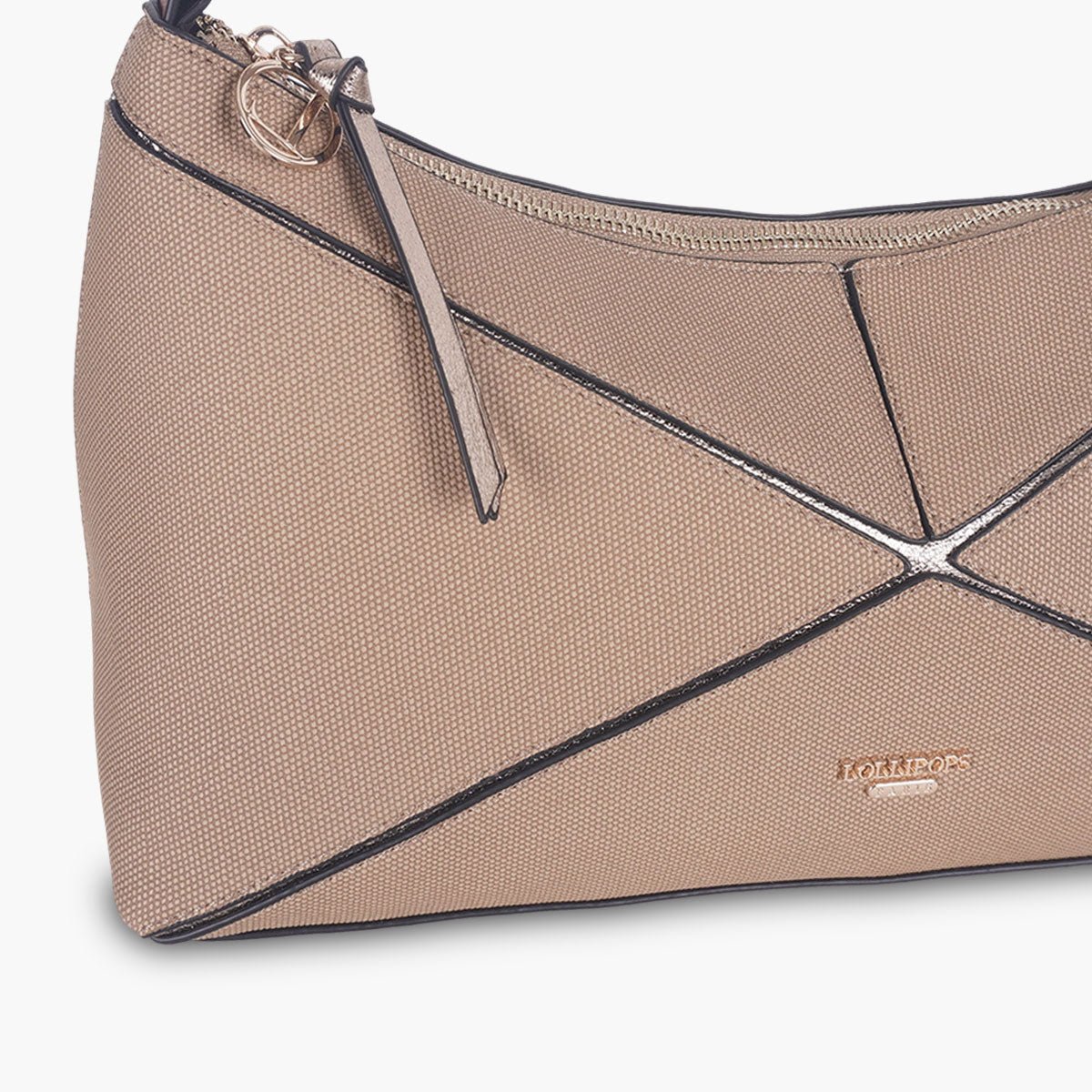 Sac porté épaule Tamelia beige,doré, LOLLIPOPS