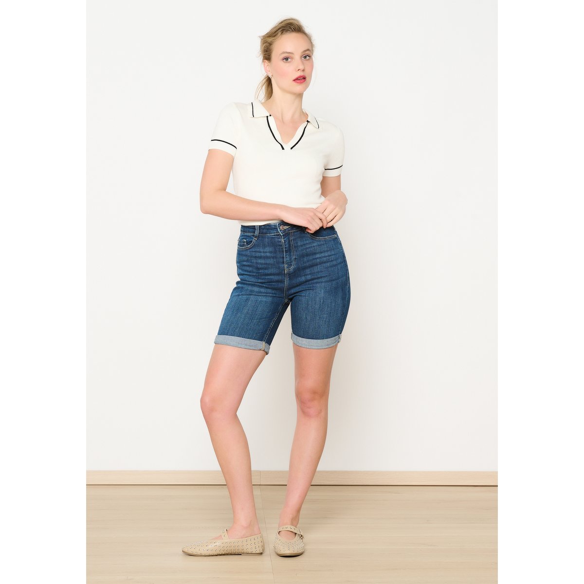 Short en jean dark blue, LOLALIZA