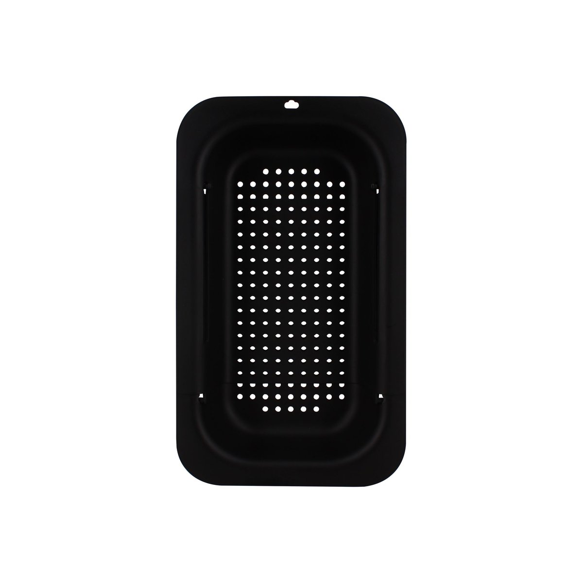 Panier égouttoir extensible 34,5-48cm en acier inoxydable noir, MENASTYL