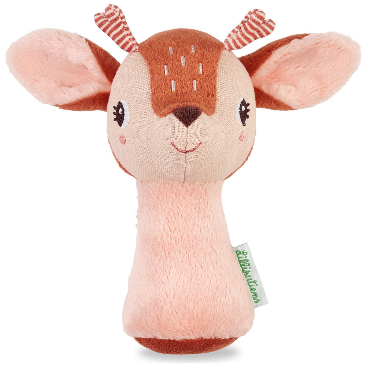 Hochet piou rose, marron, LILLIPUTIENS