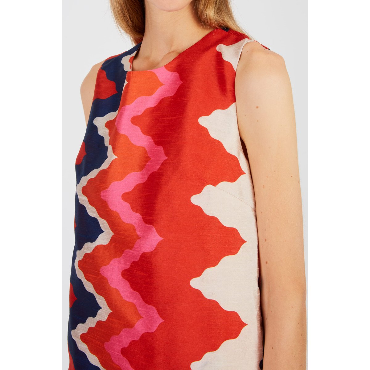 Robe courte imprimée PRATO rouge, DERHY