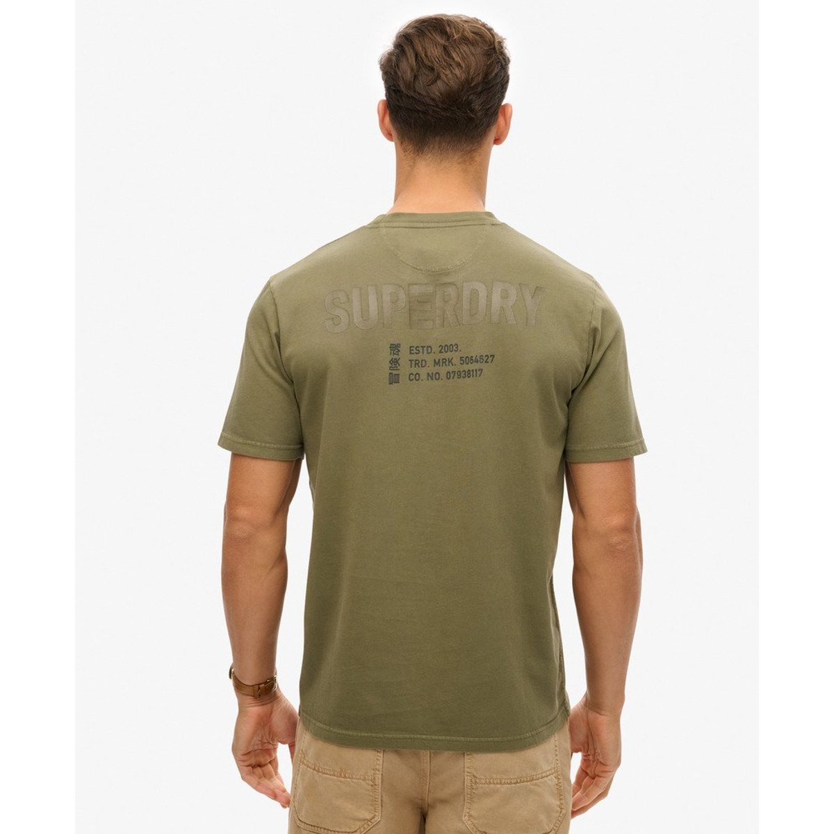 T-shirt à motif Utility Sport vert olive foncé, SUPERDRY