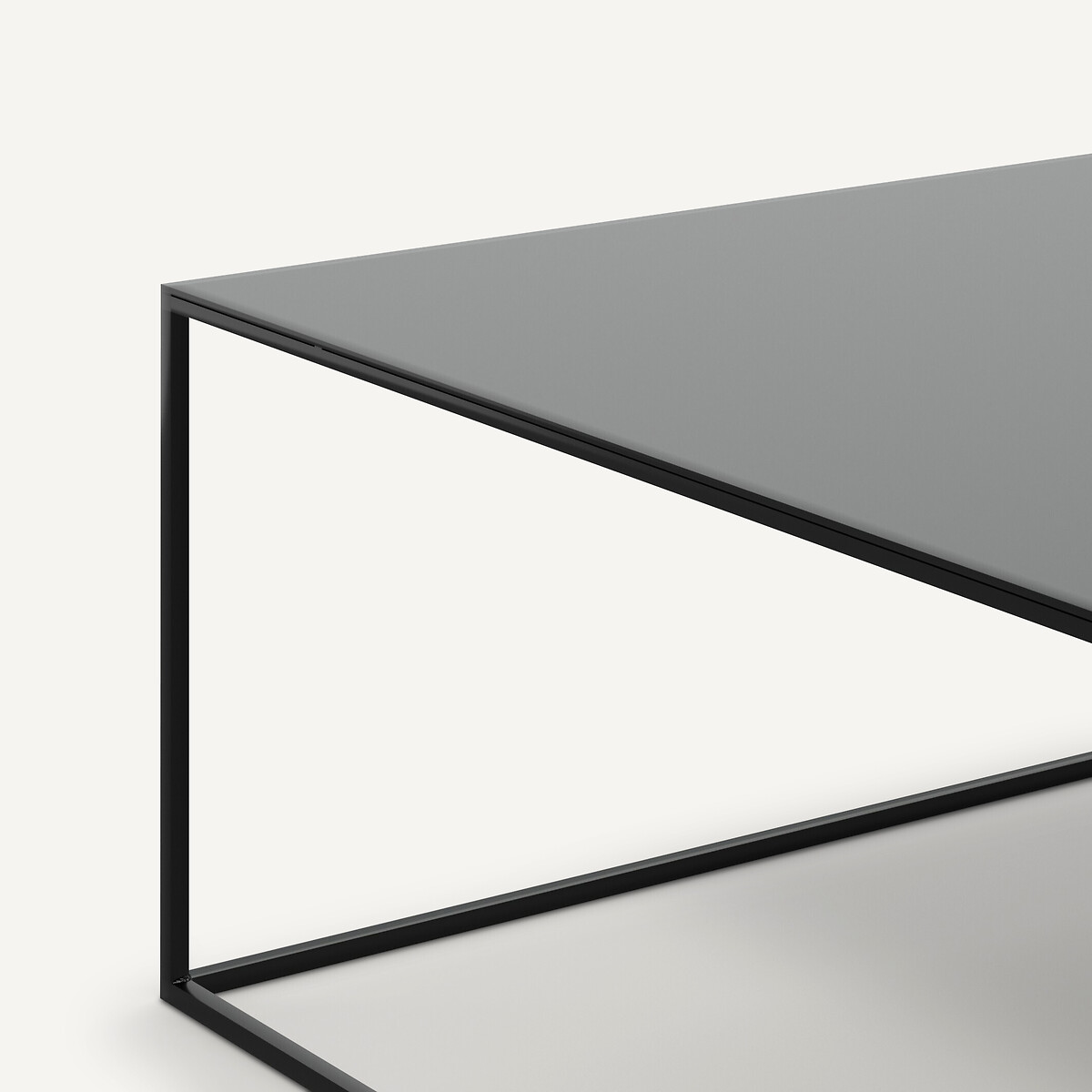 Table basse métal acier carrée, Romy noir, AM.PM