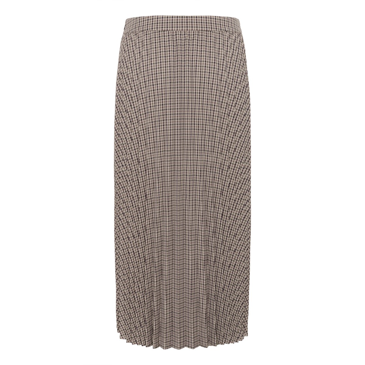 Jupe - tissage léger marron brown check, CULTURE