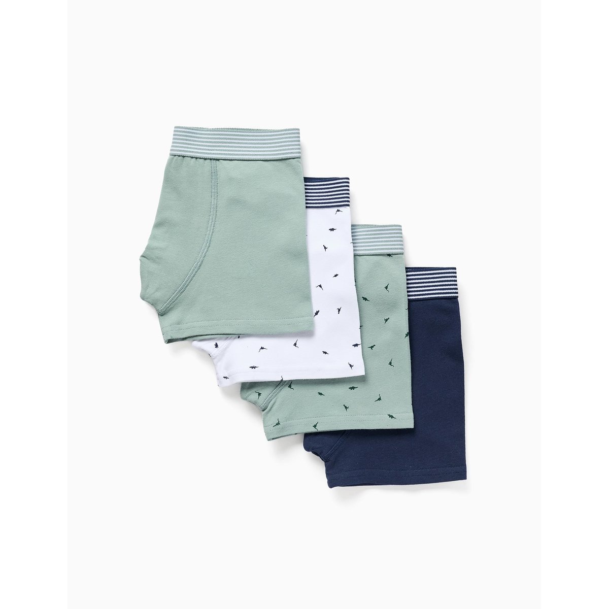 Lot de 4 boxers en coton avec imprimés dinosaures multicolore, ZIPPY