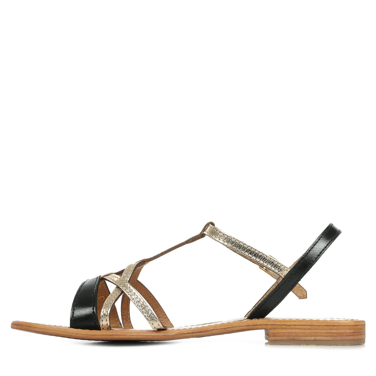 Sandales en cuir Hironela black, LES TROPEZIENNES PAR M.BELARBI