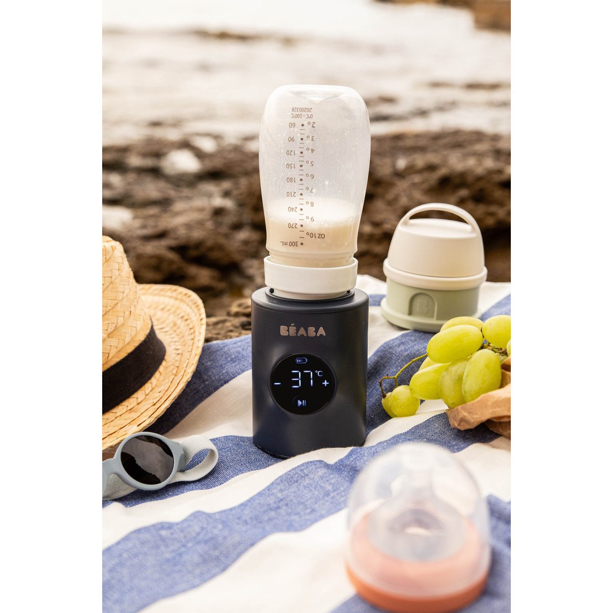 Chauffe-biberon rapide MILK NOMAD bleu nuit, BEABA