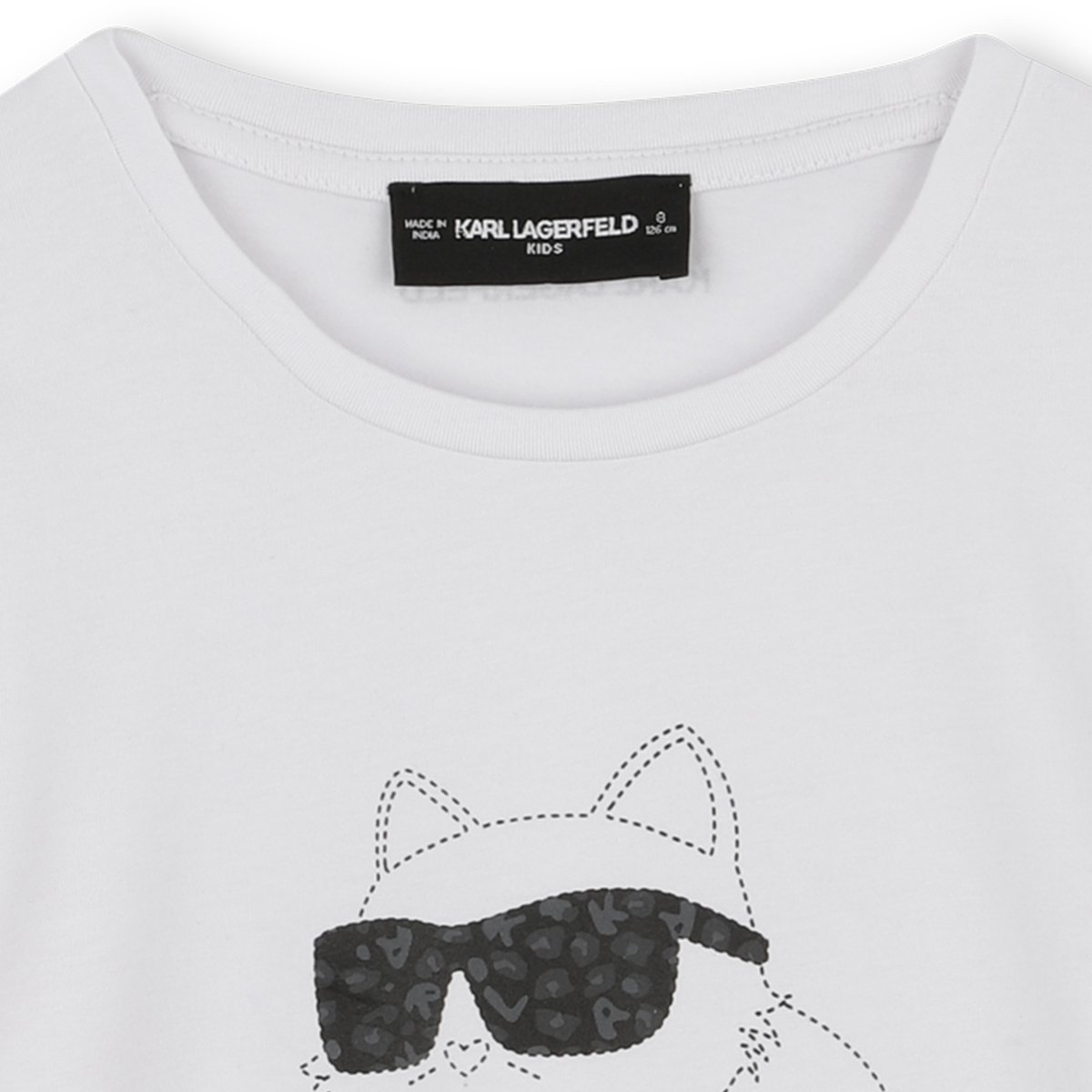 T-shirts à manches longues blanc, KARL LAGERFELD KIDS