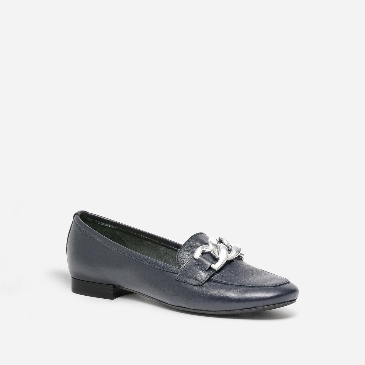 Mocassin en cuir FOGONY bleu fonce, ERAM