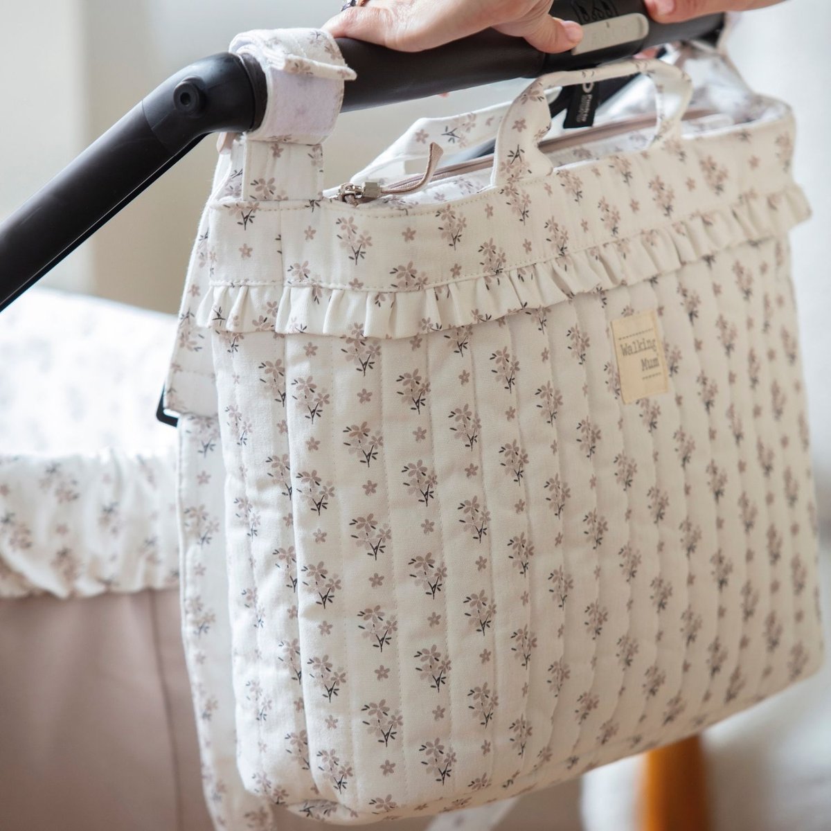 Sac à langer beige, WALKING MUM