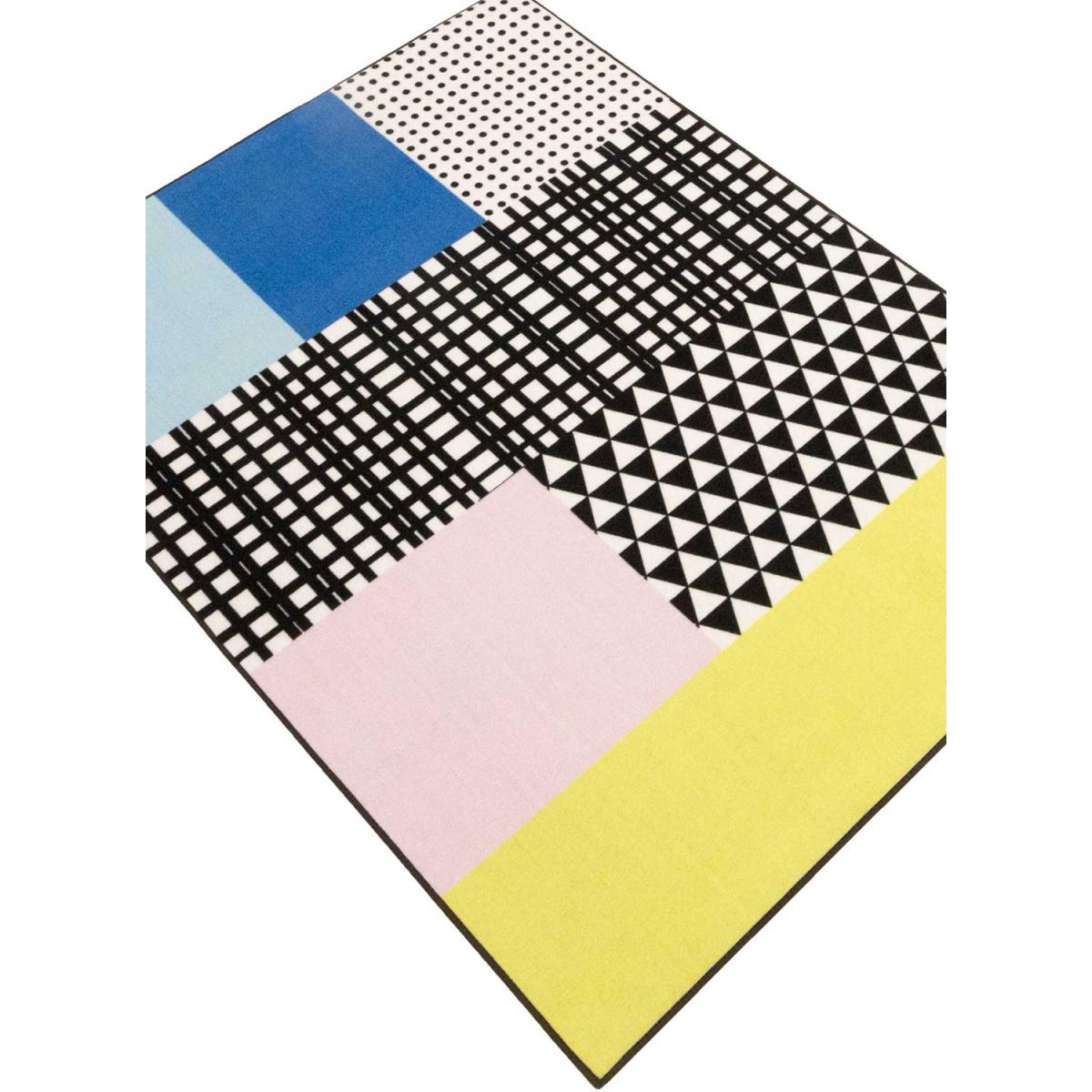 Tapis enfant tissé GRID multicolore, UN AMOUR DE TAPIS