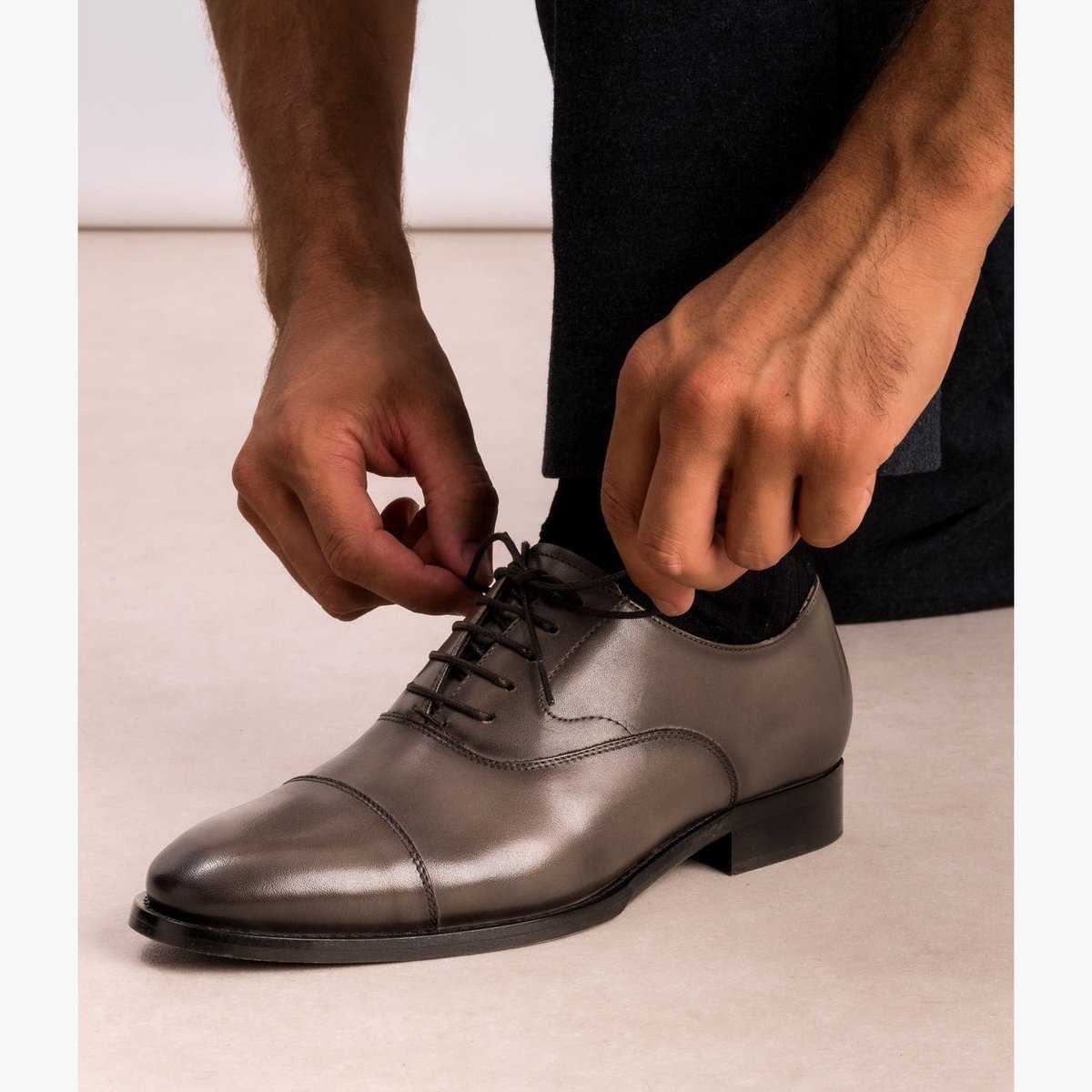 Derby en cuir LAWSON marron cafe, BOCAGE