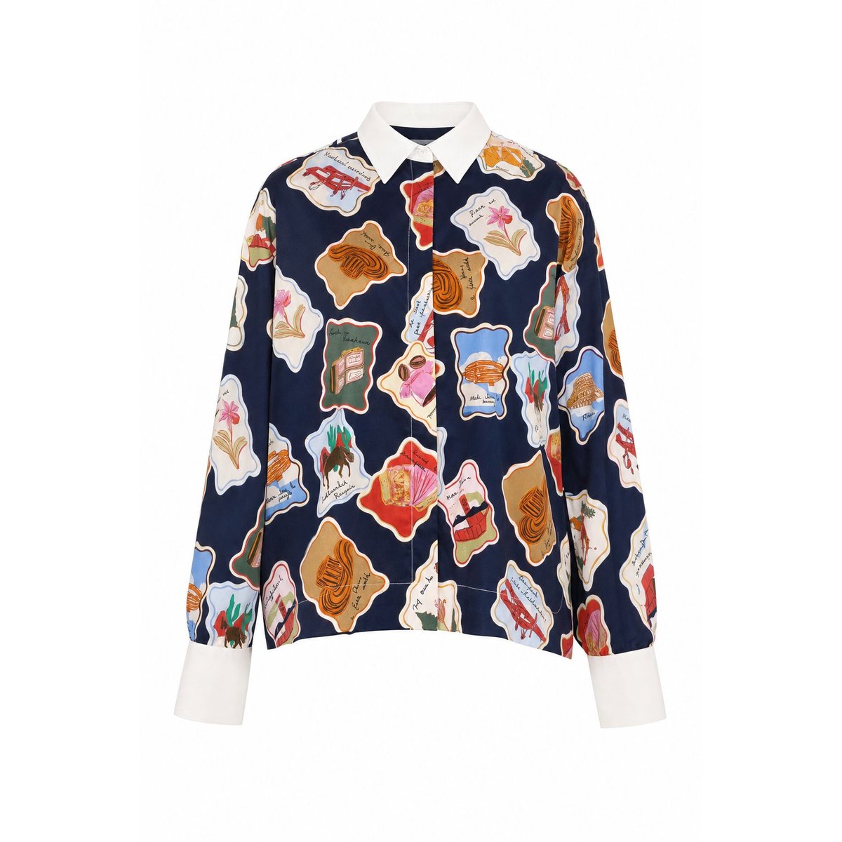 Chemise Avon en coton AVON timbres, FRNCH