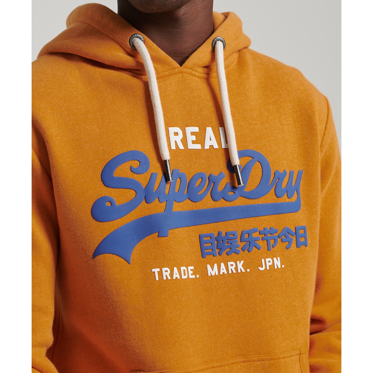 Sweat À Capuche Vintage Logo jaune, SUPERDRY