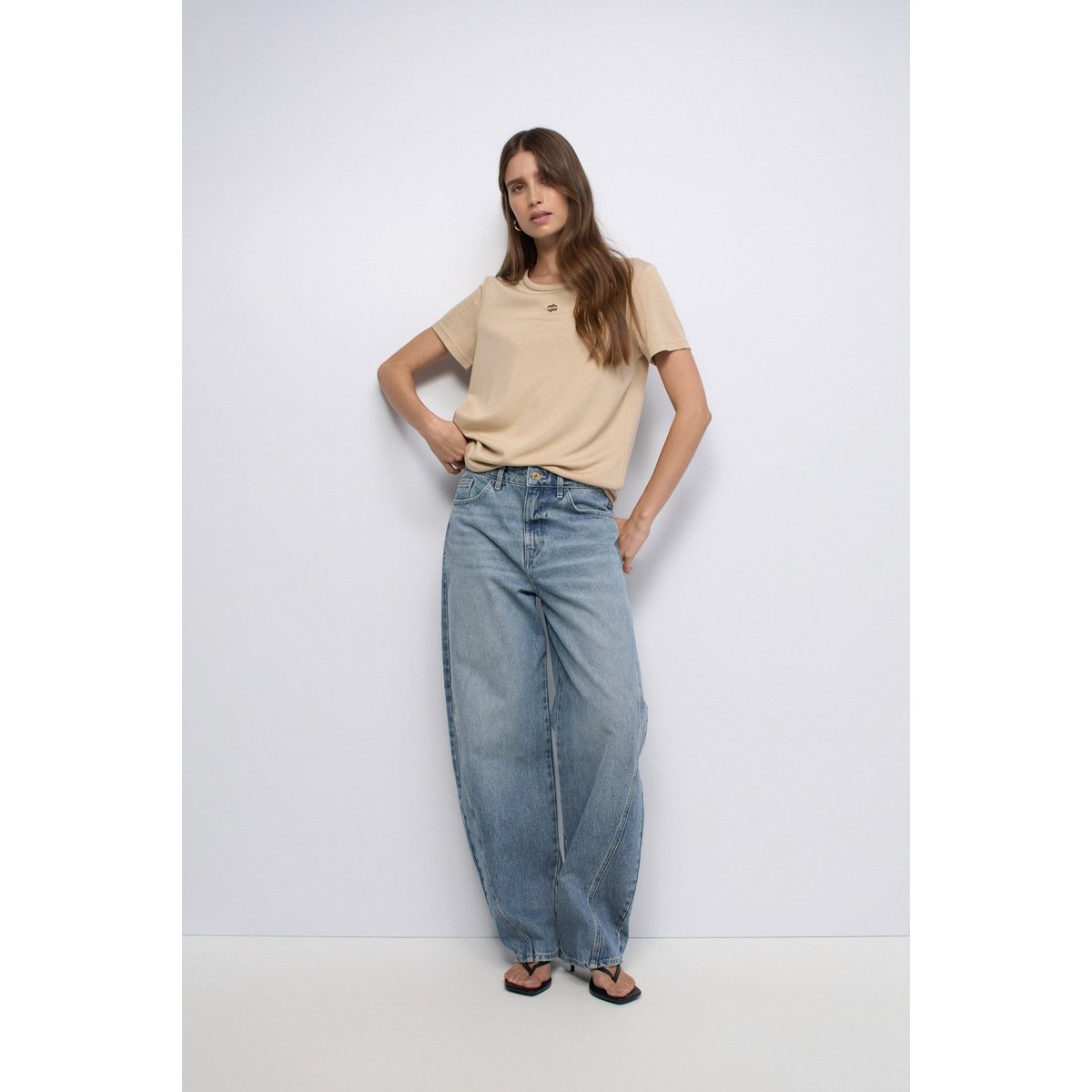 T-SHIRT AVEC Fil textile blanc, SALSA JEANS