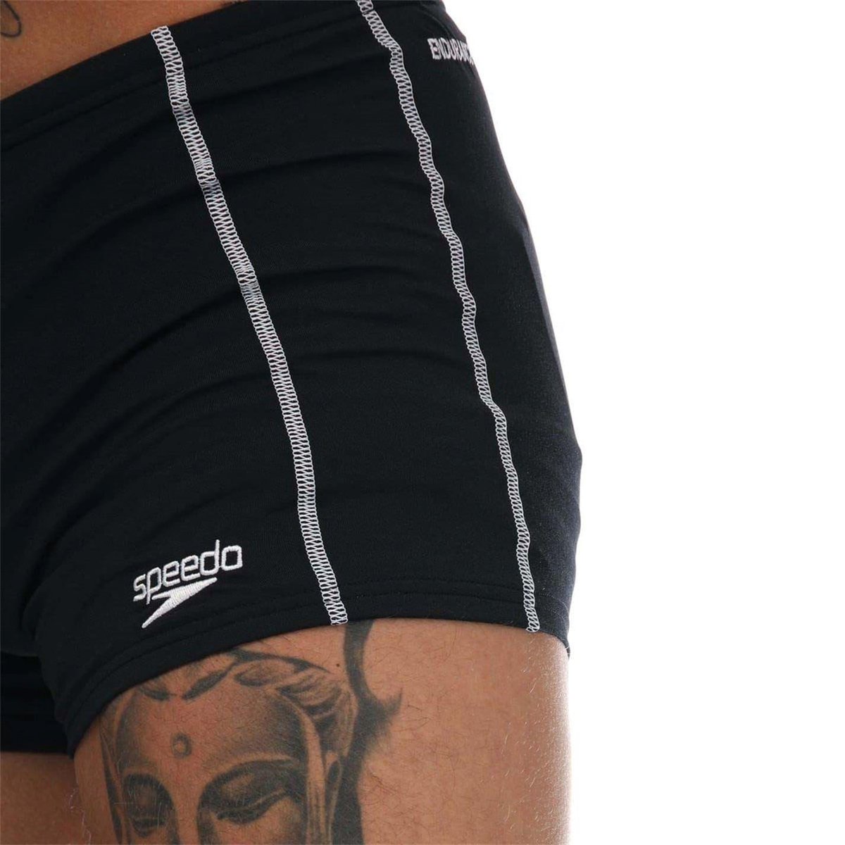 Short de bain motif/style couture contrastée AQUASHORT noir, SPEEDO