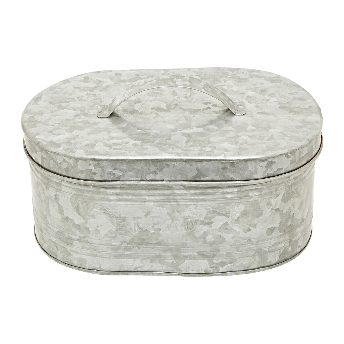 Galvanised Steel Bread Bin silver-coloured, SO'HOME