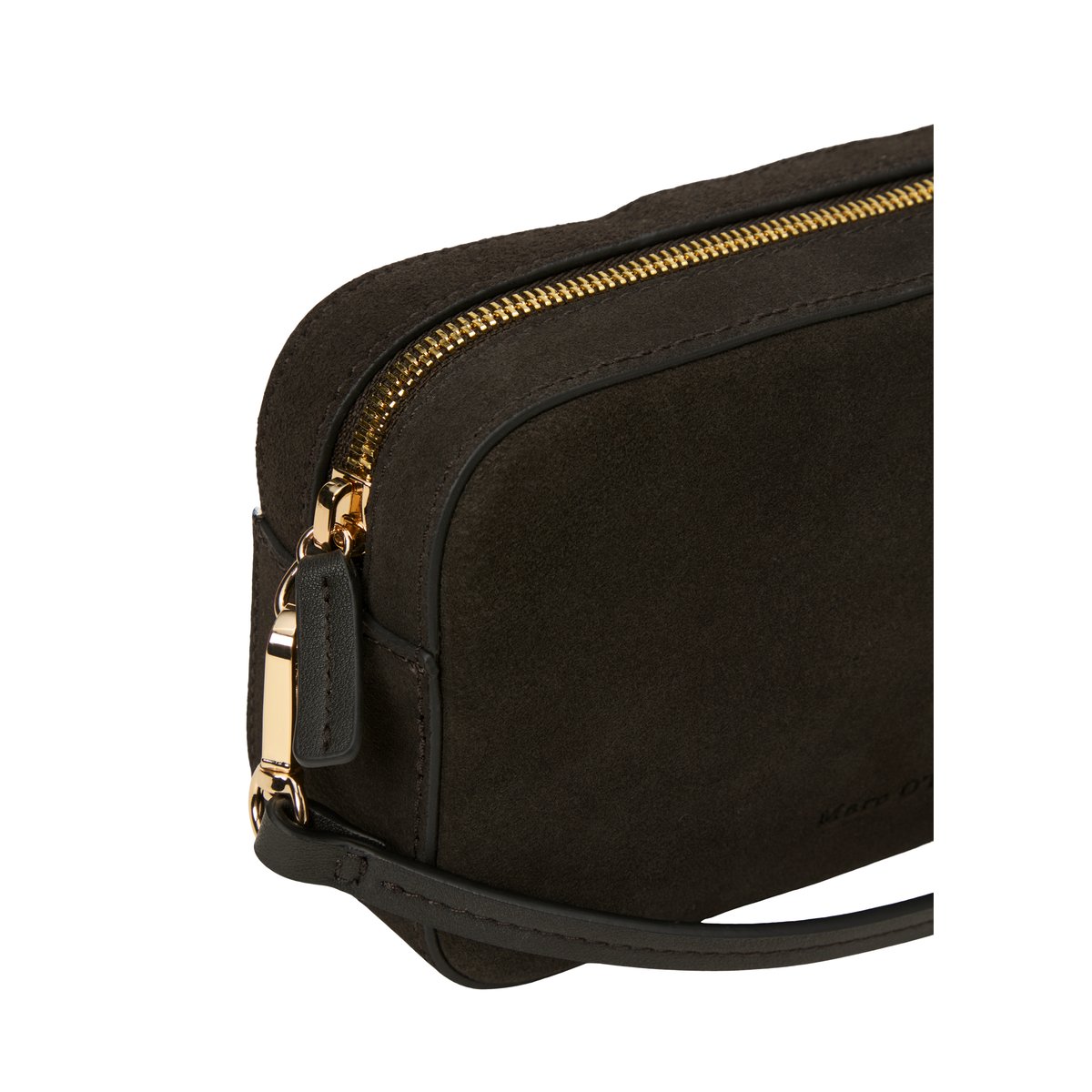 Sac à bandoulière modèle Liana en cuir velours souple gris, MARC O'POLO