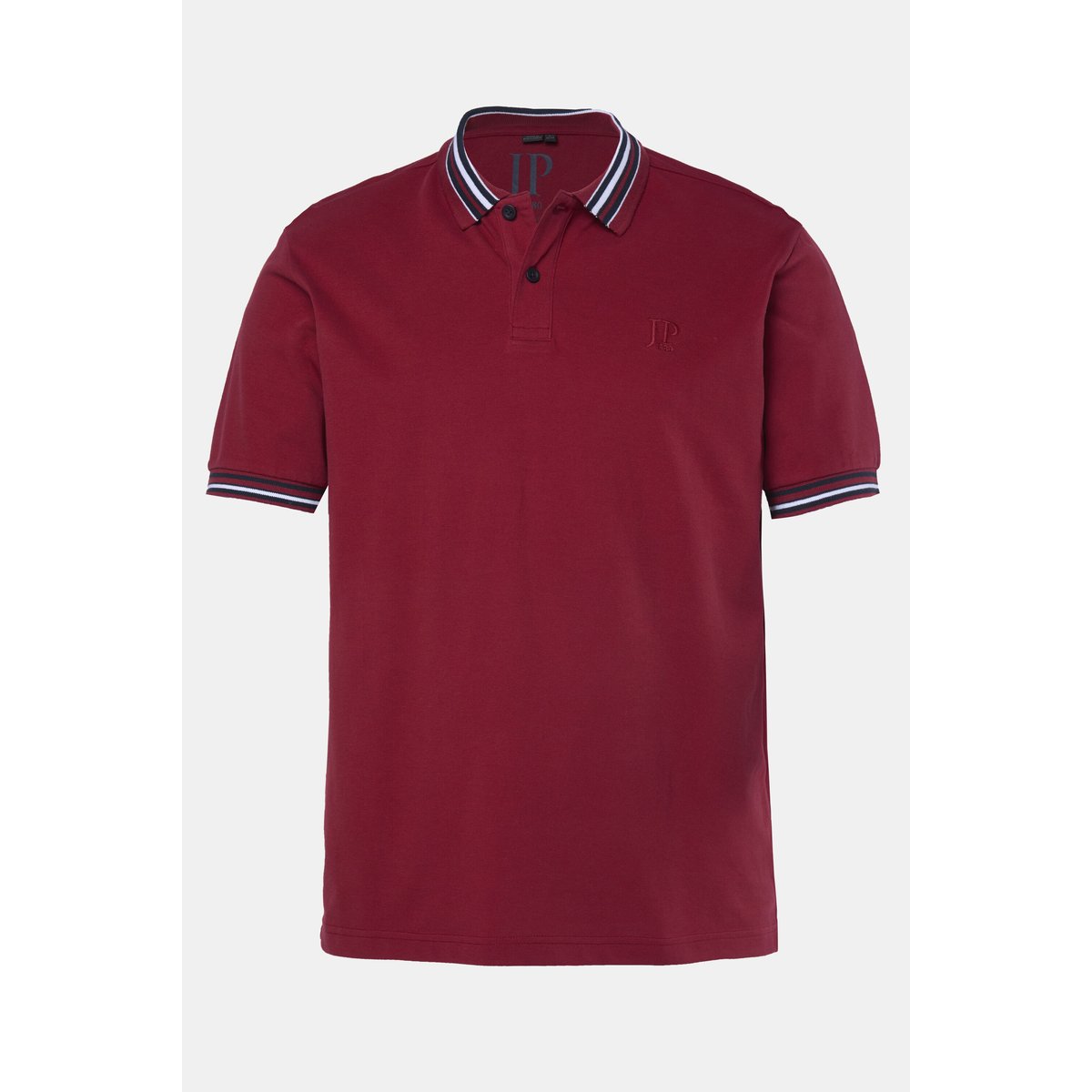 Polo en piqué rouge bordeaux, JP1880
