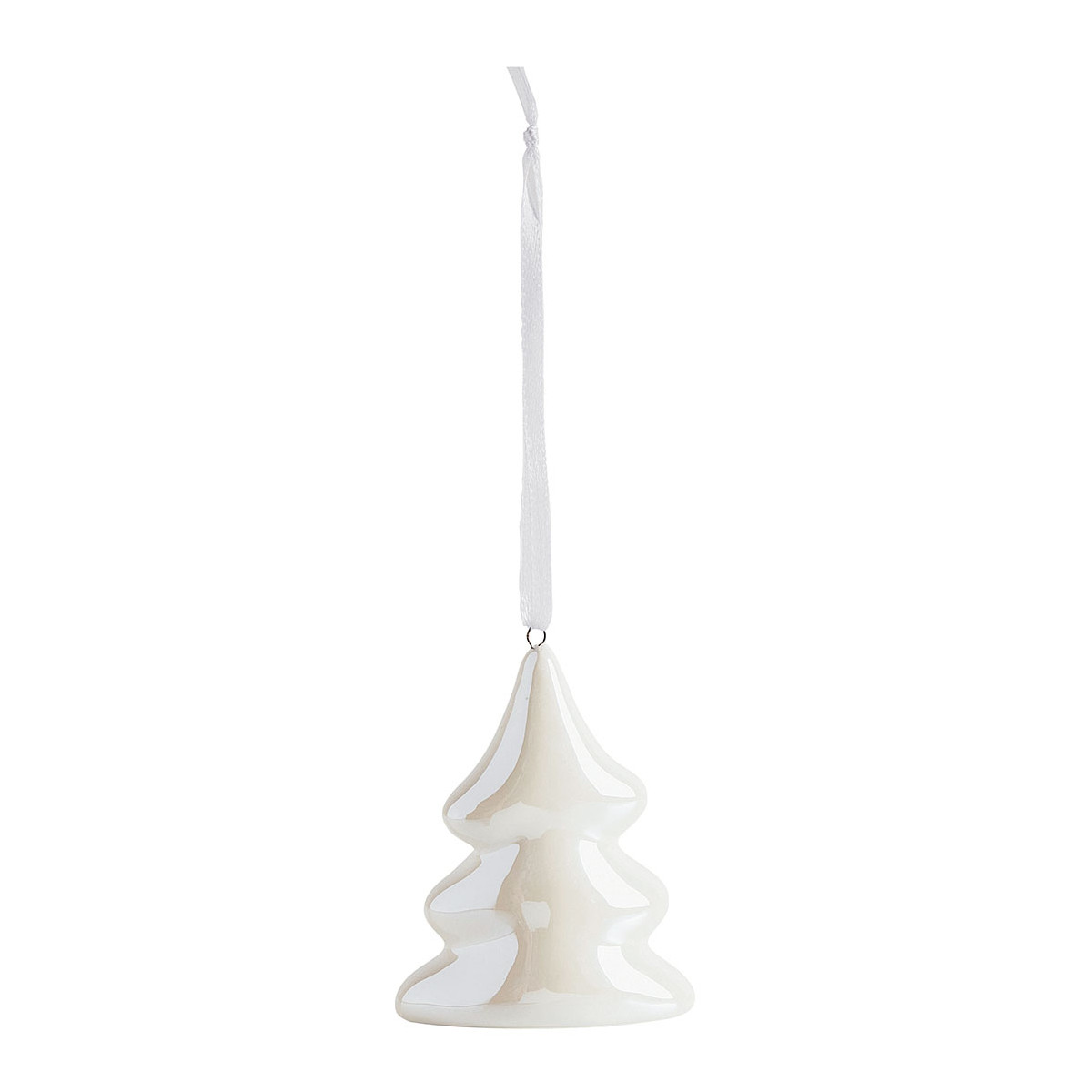 Set de 3 décorations de Noël en céramique blanc, MATHILDE M