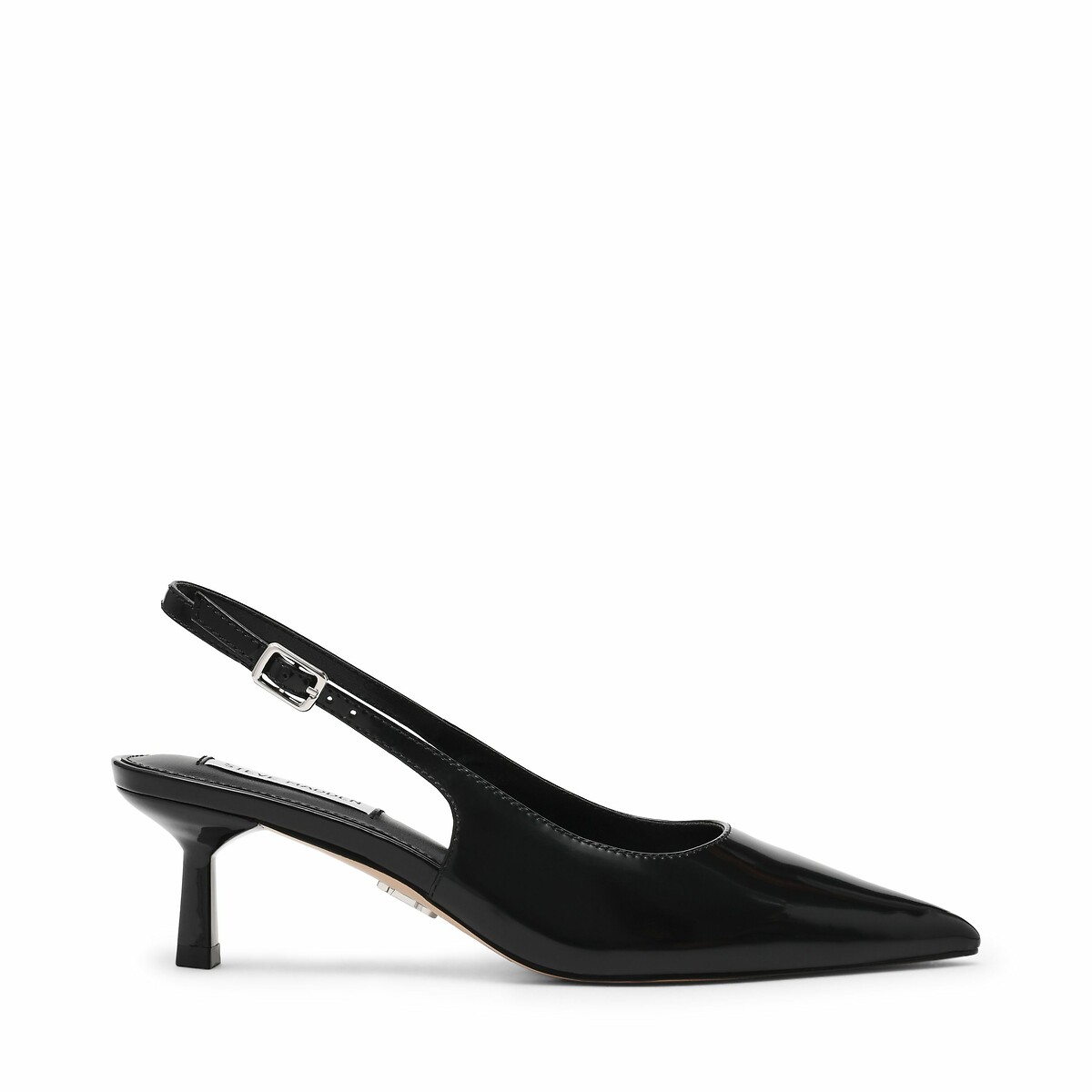 Korra Pointed Slingback Heels in Leather black, STEVE MADDEN