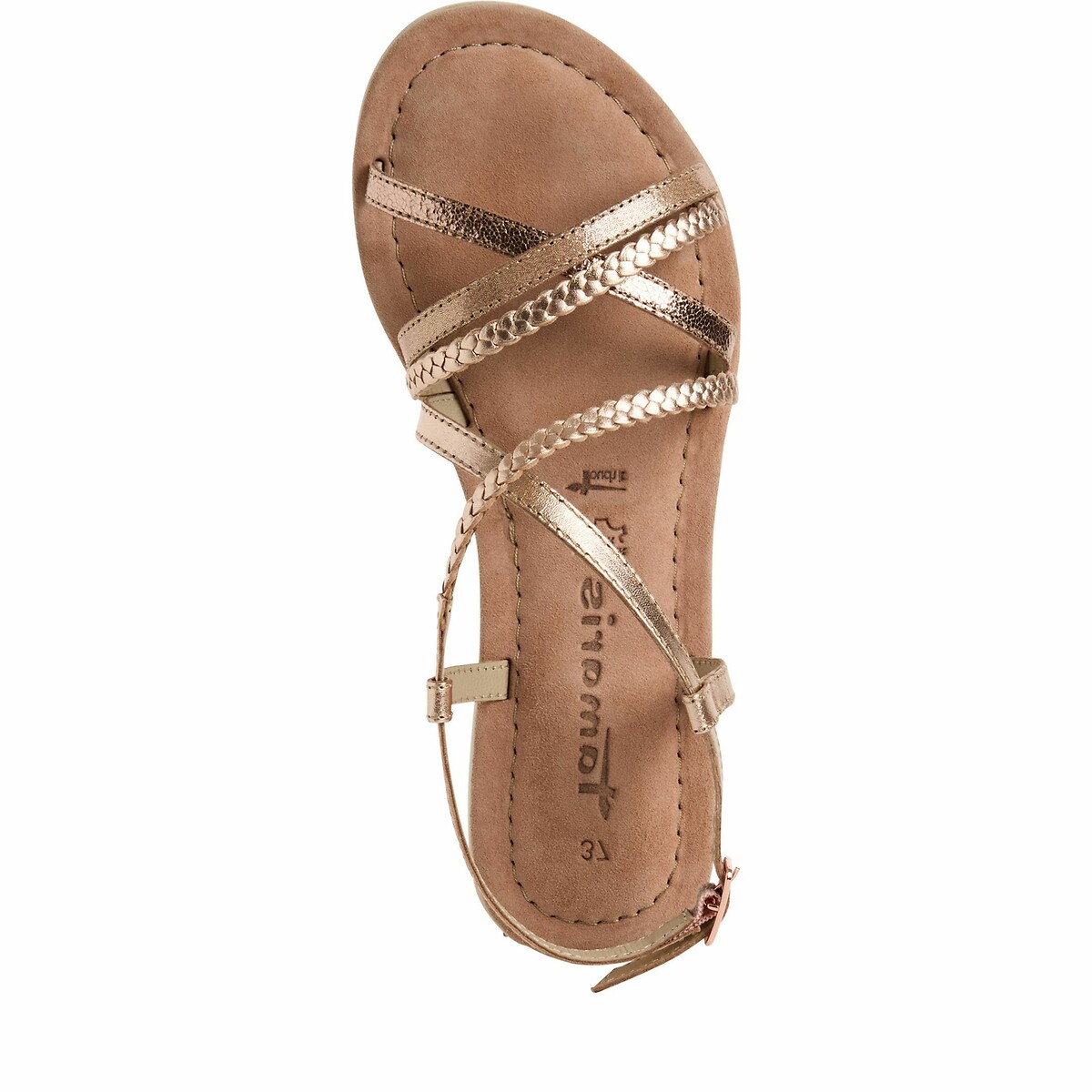 Sandali con cinturini multipli rame, TAMARIS
