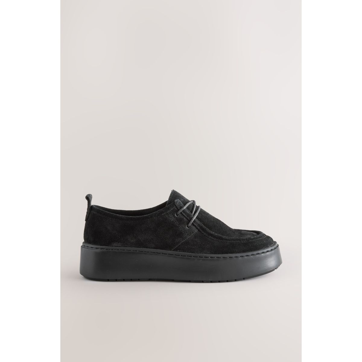 Chaussures à lacets en cuir noir, NEXT