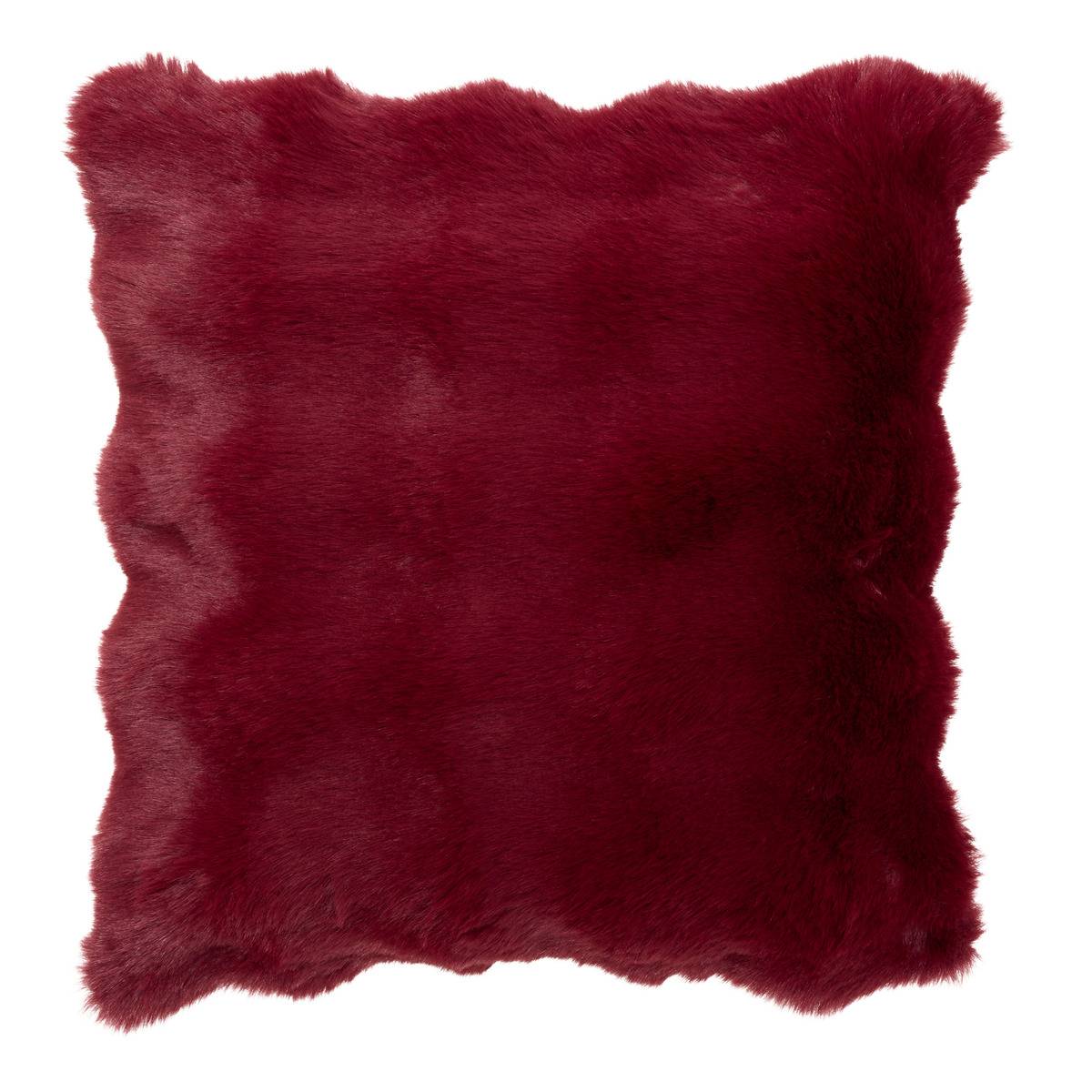 Coussin carré ZEPHY rouge grenat, ATMOSPHERA