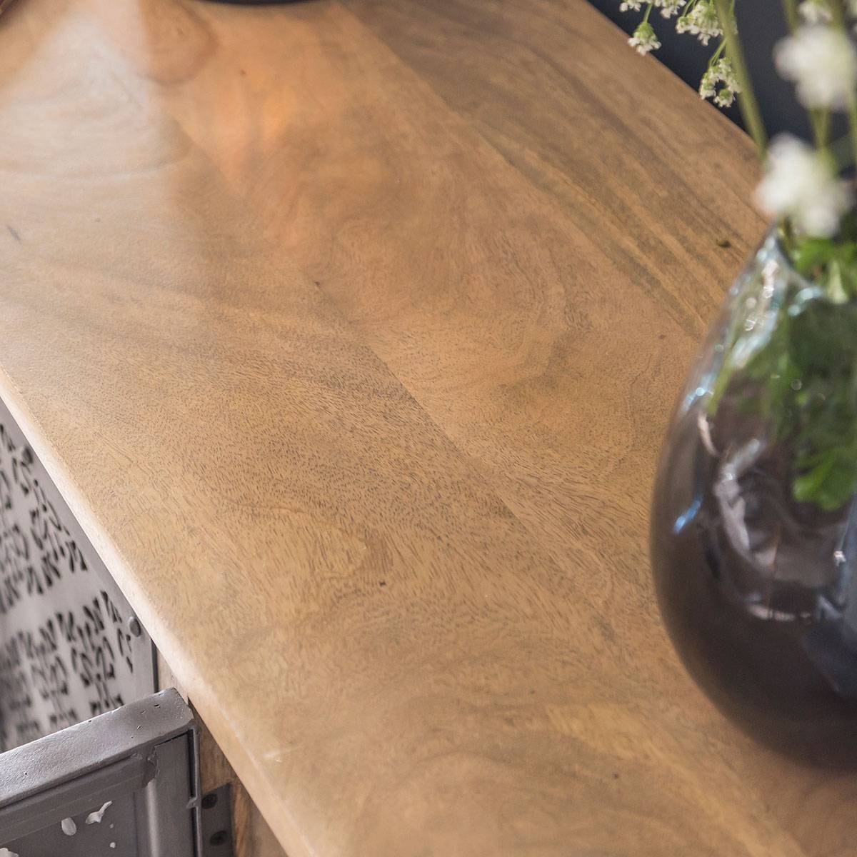 Buffet en bois de manguier SAHARA gris, MADE IN MEUBLES