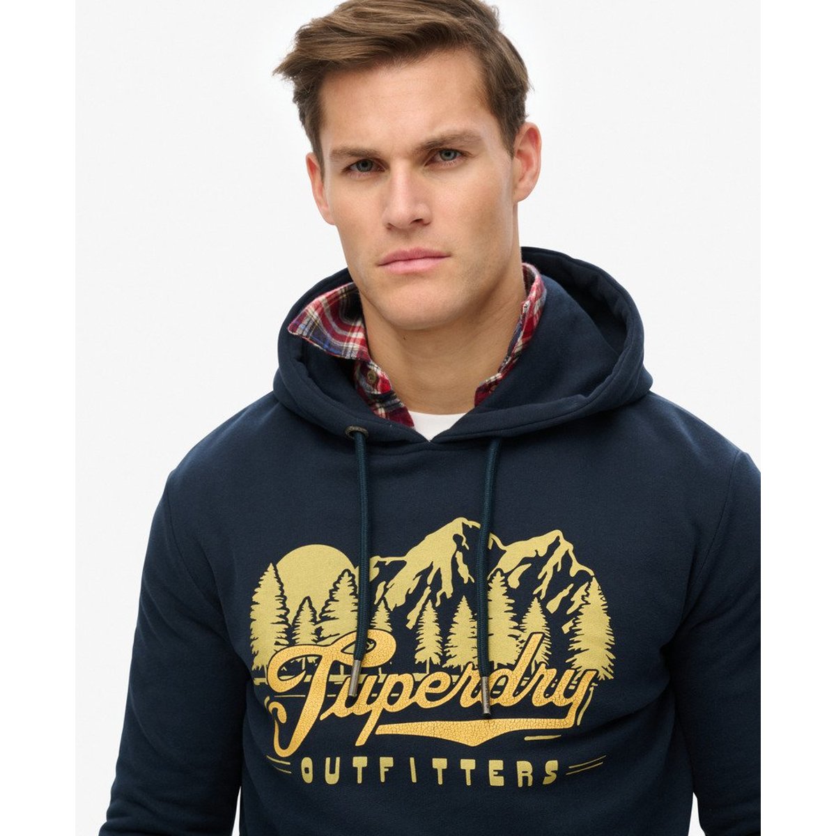 Sweat à capuche Outfitters bleu marine éclipse, SUPERDRY