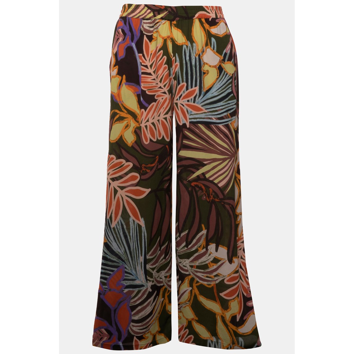 Pantalon à taille élastique forêt verte, ULLA POPKEN