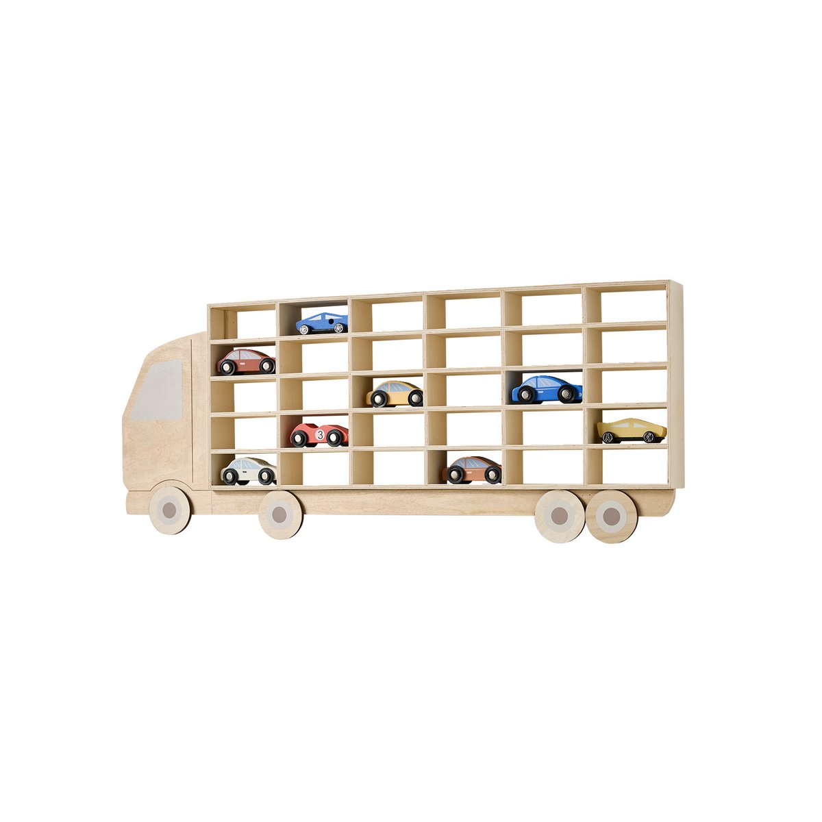 Rangement mural forme camion beige, VERTBAUDET