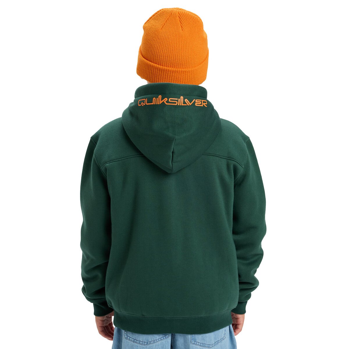 Sweat à capuche doublé sherpa vert, QUIKSILVER