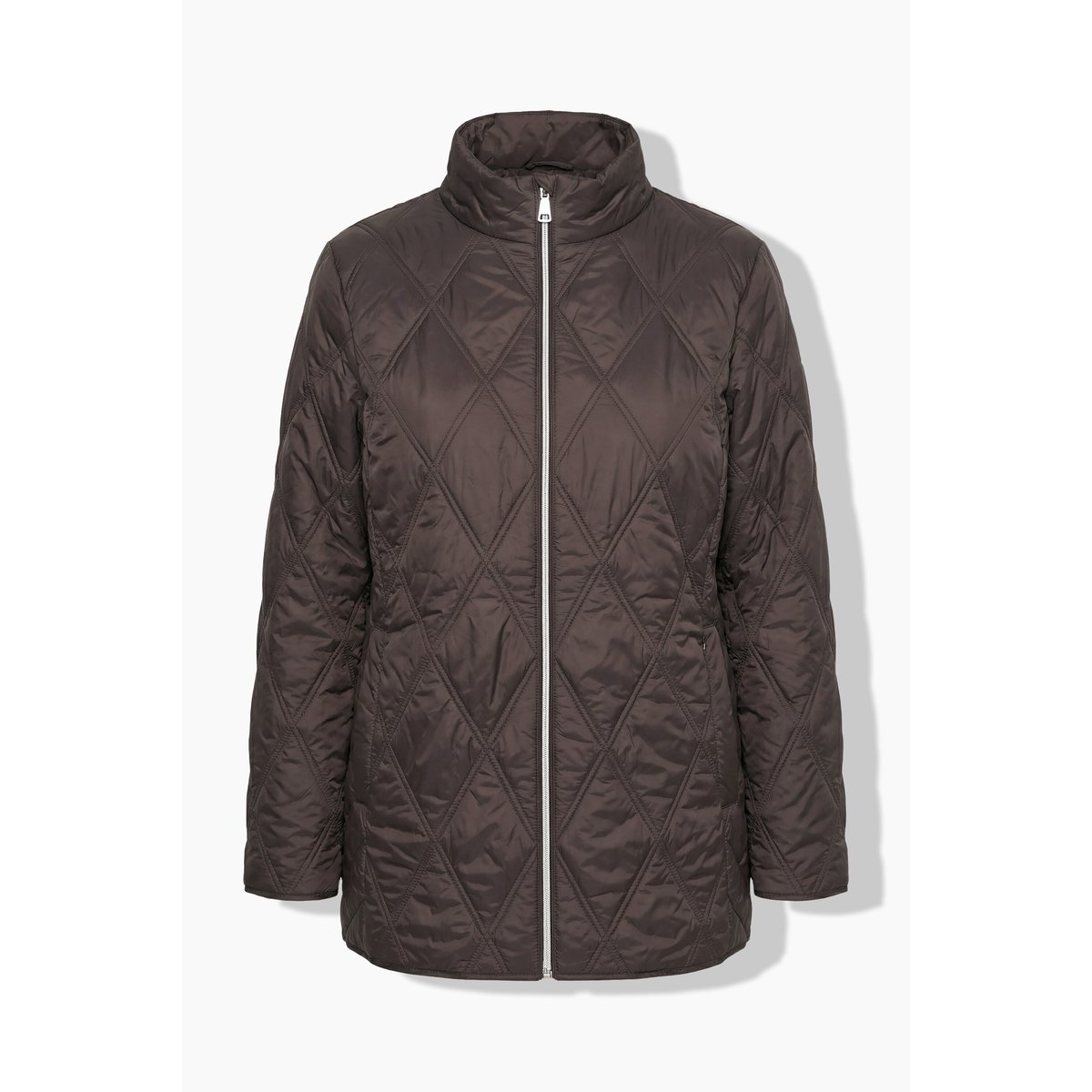 Veste matelassée HYPRAR avec col montant chocolat noir, ULLA POPKEN