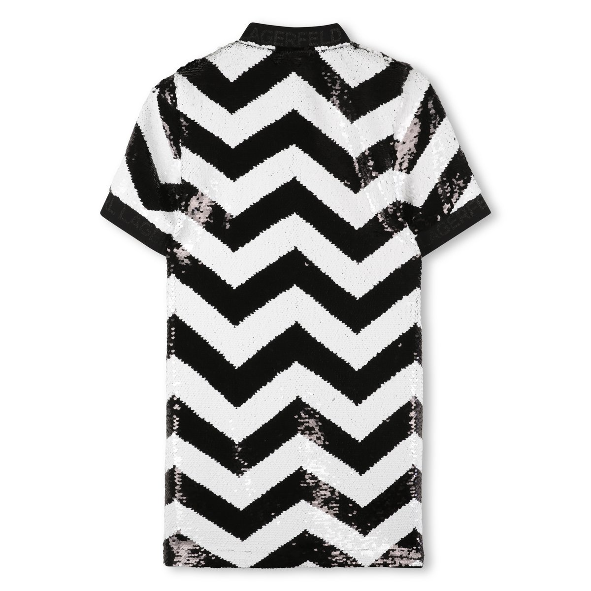 Robe avec fermeture éclair noir blanc, KARL LAGERFELD KIDS