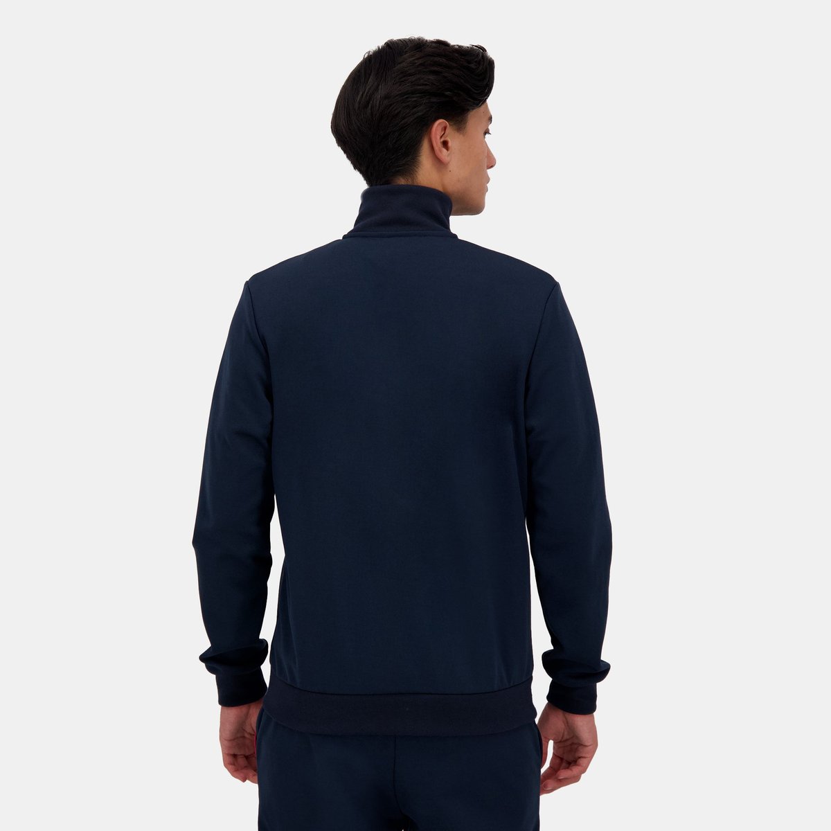 Sweat zippé Tricolore bleu, LE COQ SPORTIF