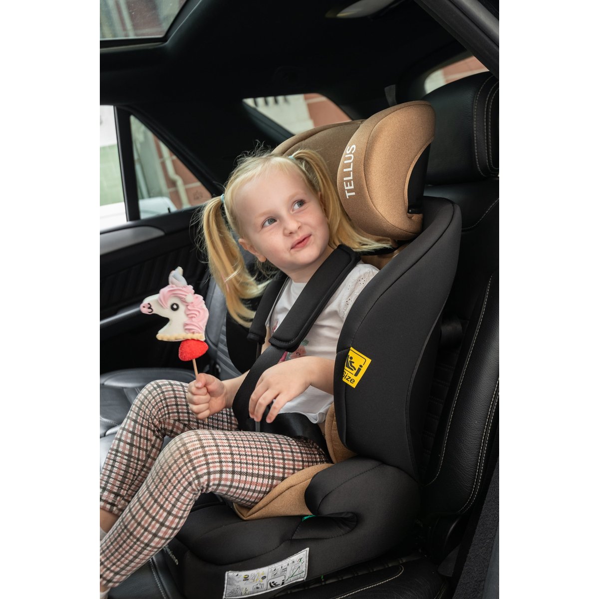 Siège auto bébé I-size - 76 -150cm - Tellus - de 9 à 36 kg, 15 mois à 12 ans -beige beige, BEBELISSIMO J'AIME