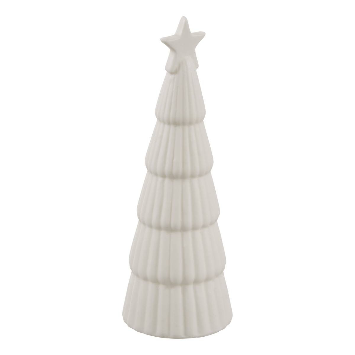 SAPIN CERAMIQUE LED BLC H20 blanc, FEERIC LIGHTS & CHRISTMAS