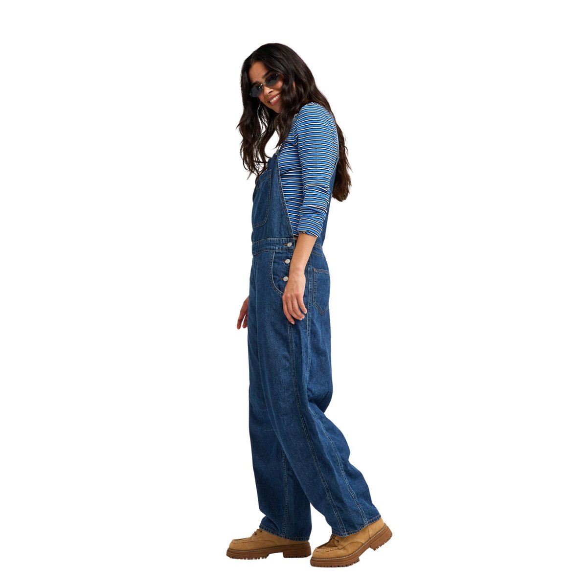 Salopette en jean WILD HEART. bleu ocean blue, ROXY