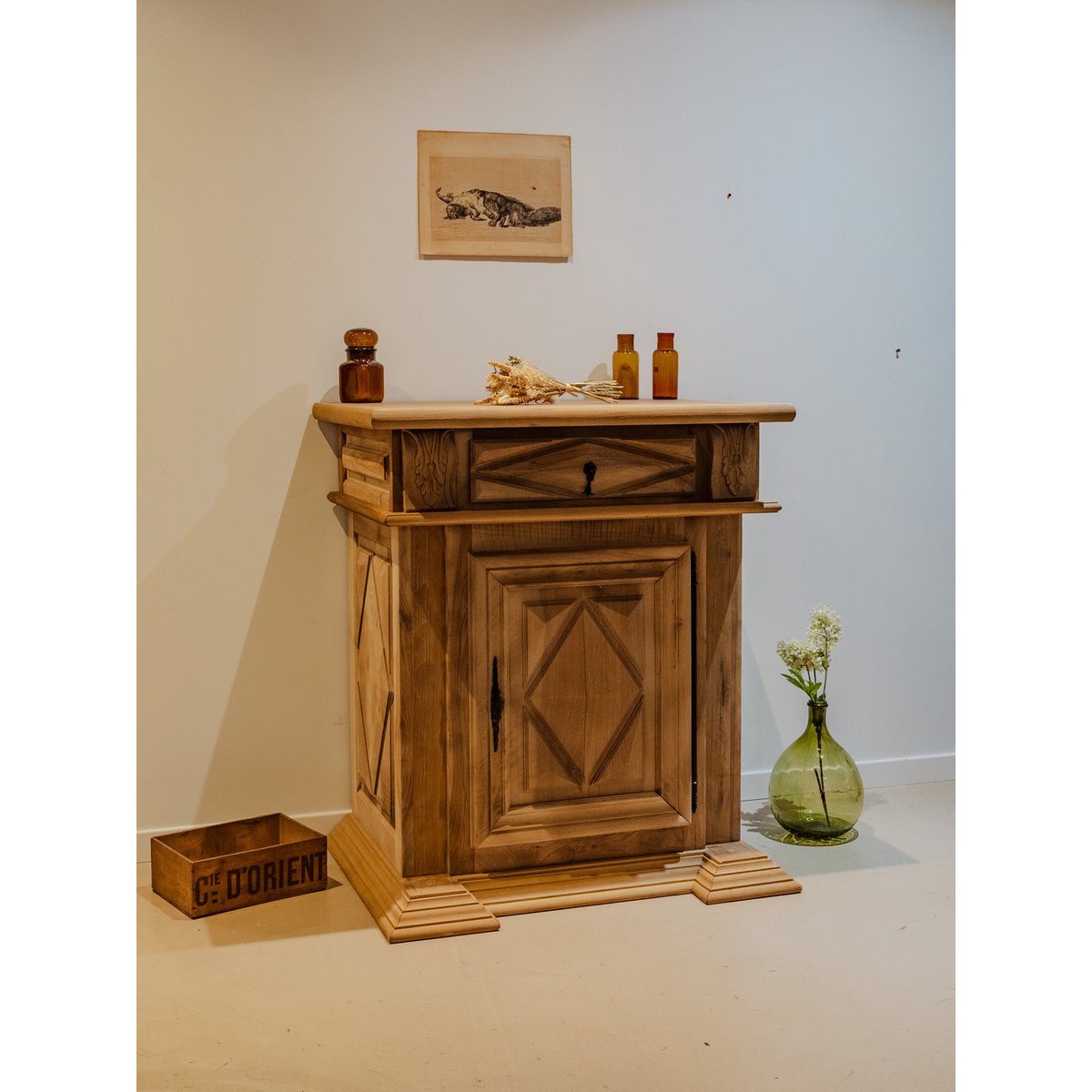 Buffet en bois Gilbert N°1508 - Bon état bois clair, DEBONGOUT
