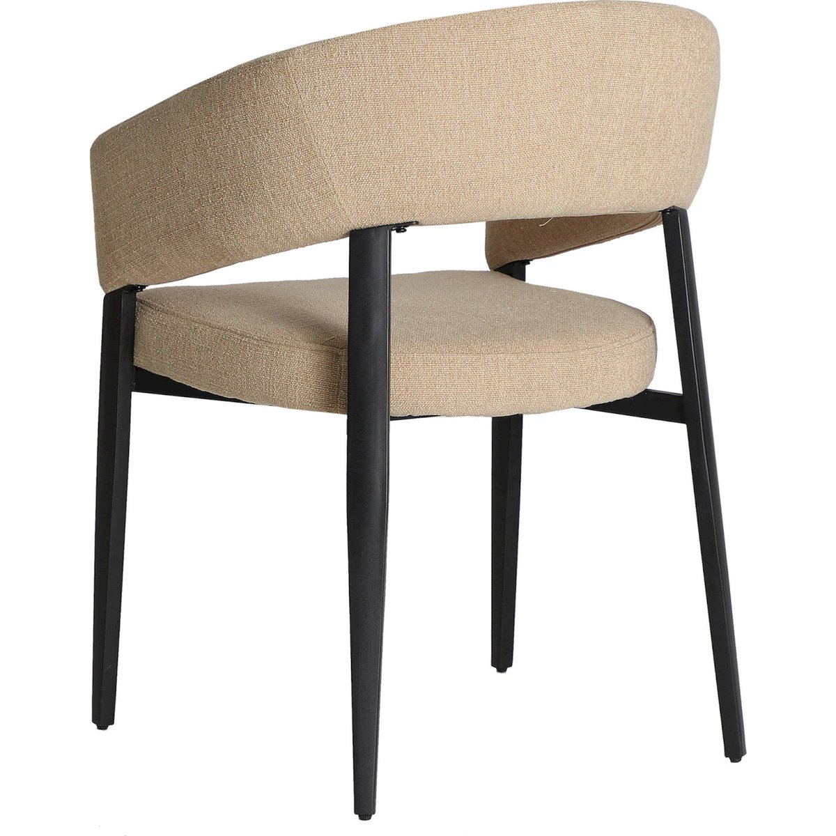 Chaise contemporaine collection VACIO beige et noir, RECOLLECTION
