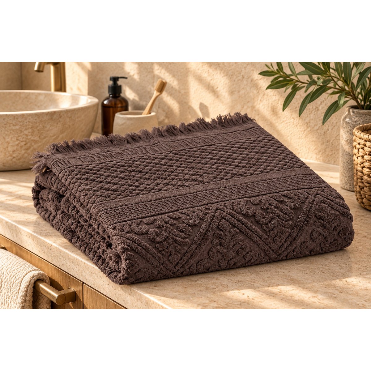 Drap de bain Harmonie Délicate ebene, EDEN